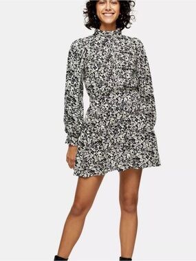 Topshop Pintuck Mini-dress
